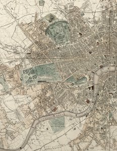 Tallis illustrerade plan för London och dess omgivningar, till minne av den stora utställningen av industri för alla nationer av English School