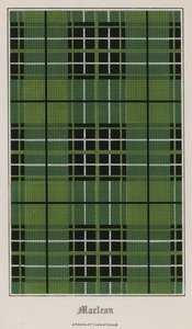 Tartan från klanen Maclean av English School