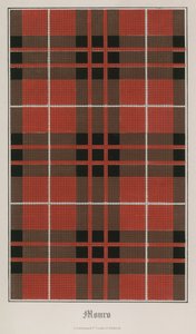 Tartan från klanen Munro av English School