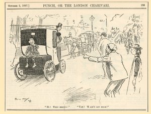 Taxibilar - elektriska, 1897 av English School