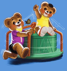 Teddybjörnar (med dolda föremål) av English School