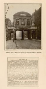 Temple Bar, London, Foto tagen 1878 av English School