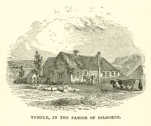 Temple, i Selborne församling (gravyr) av English School