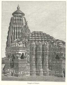Templet vid Udaipur (gravyr) av English School