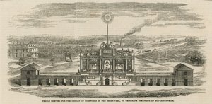Tempel byggt för att fira freden i Aix-la-Chapelle av English School