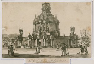 Temple of Concord uppfört för freden 1814 av English School