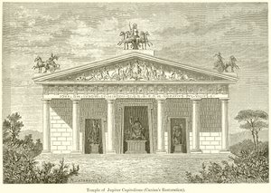 Temple of Jupiter Capitolinus (Caninas Restoration) av English School