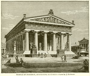 Poseidons tempel, Paestum, restaurerat av English School
