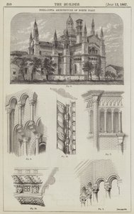 Terrakottaarkitektur i norra Italien (gravyr) av English School