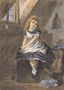 Den hemska tyskan (färglitografi) av English School