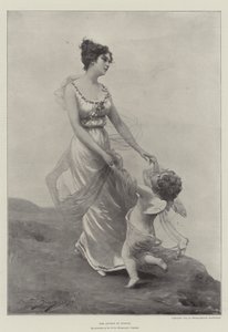 Vårens ankomst (litho) av English School