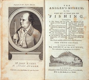 Das Anglermuseum; oder, die ganze Kunst des Schwimmer- und Fliegenfischens, von John Kirby, veröffentlicht um 1784