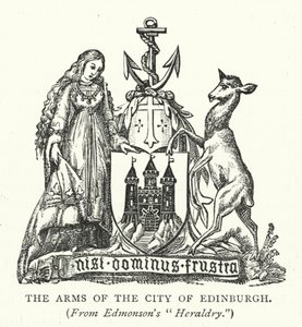 The Arms of the City of Edinburgh (gravyr) av English School