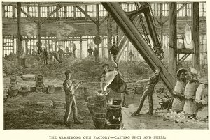 Armstrong Gun Factory - Casting Shot and Shell av English School