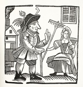 The Arraigning and Indicting of Sir John Barleycorn, Knt., illustration från Chap-books of the Eighteenth Century av John Ashton, pub. 1882