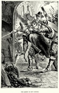 Gripandet av Guy Fawkes (gravyr) av English School