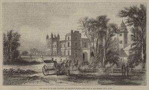Hennes Majestäts ankomst till Drayton Manor, säte för Sir Robert Peel, Baronet av English School