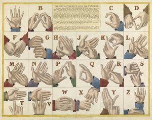 Konsten att prata med fingrarna, pub. C. 1825 av English School