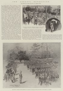Ashanti-expeditionen (litho) av English School