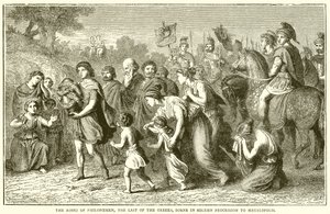 Filopoemens aska, den sista av grekerna, född i högtidlig procession till Megalopolis av English School