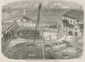 Atlantkabeln, redo för leverans, Moden Wharf, East Greenwich av English School