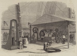 The Atlantic Telegraph Paying-Out Machine (gravyr) av English School