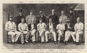 Det australiska cricketlaget nu i England av English School