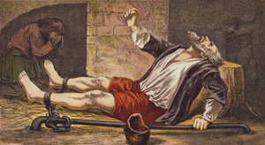 The Babes In The Wood (färg litho) av English School
