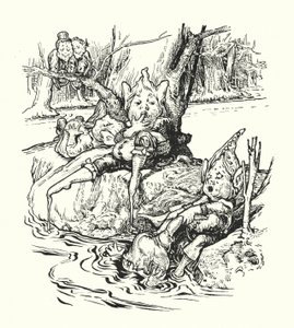 The Banks of Treacle River (litho) av English School