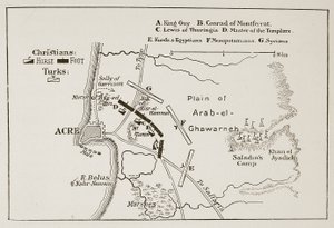 Slaget vid Acre, 4 oktober 1189 av English School