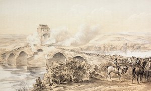 Slaget vid Bothwell Bridge, 22 juni 1679, från "The Scots Worthies Enligt Howie