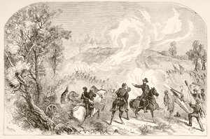 Slaget vid Gettysburg (litho) av English School