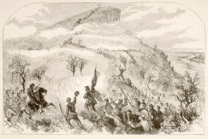 Slaget vid Lookout Mountain (litho) av English School