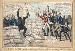 The Battle of the Petitions, en fars som nu uppträder med stora applåder i båda husen av English School