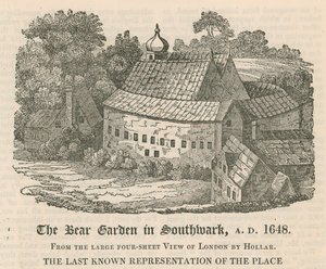 Björnträdgården i Southwark, 1648 e.Kr av English School