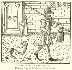 The Bellman of London, 1616 av English School