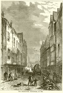 The Bridge-Foot, Southwark, 1810 av English School