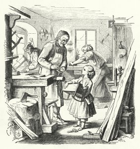 Den trasiga vaggan (gravyr) av English School