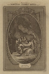 Begravningen, Johannes, kapitel 19, vers 40 (gravyr) av English School