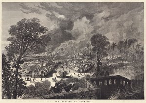 The Burning of Coomassie (gravyr) av English School