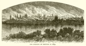 Brännandet av Irkutsk 1879 av English School