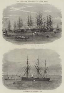 The Calcutta Obsequies of Lord Mayo (gravyr) av English School
