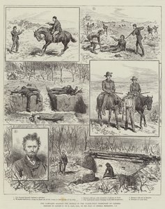 Kampanjen mot rebellerna i Kanadas nordvästra territorium (gravyr) av English School