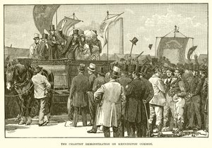 Chartistdemonstrationen på Kennington Common av English School