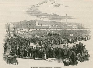 Chartistmötet på Kennington Common 1848 av English School