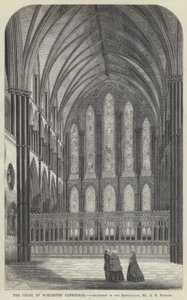 The Choir of Worcester Cathedral (gravyr) av English School