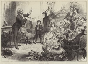 The Christmas Conjuror (gravyr) av English School