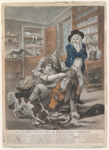 The Christmas Pie or Richards Choice, 1795 (handfärgad gravyr) av English School