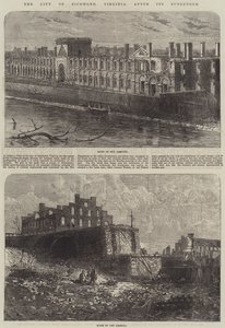 Staden Richmond, Virginia, efter dess kapitulation (gravyr) av English School