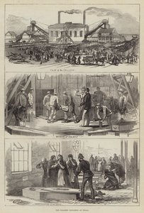 Colliery Explosion at Wigan (gravyr) av English School